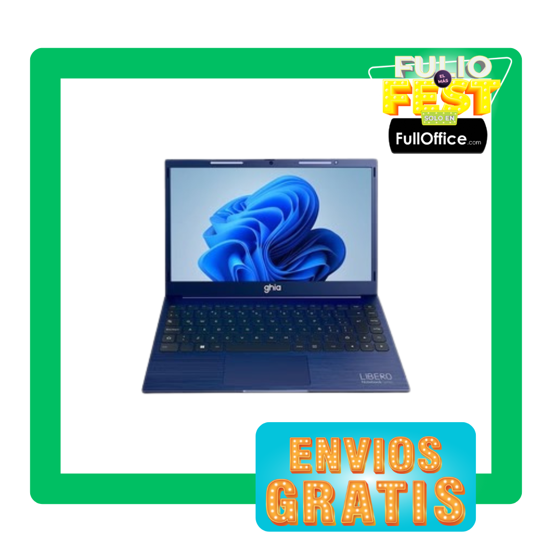 Laptop GHIA Libero LH714A: Intel Celeron N4020C 2.80 GHz, 8GB RAM, 256GB SSD, Pantalla 14" LED, UHD Graphics 600, Windows 11 Home