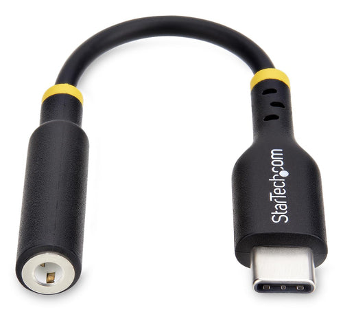 StarTech.com Adaptador de Audio USB-C a 3,5mm TRRS Minijack - Adaptador de Audio USB Tipo C para Auriculares con Micrófo