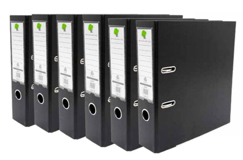 Techmakro KITCARP6NG carpeta Cartón, Cloruro de polivinilo (PVC) Negro Carta, Folder de archivo convencional, 650 hojas,