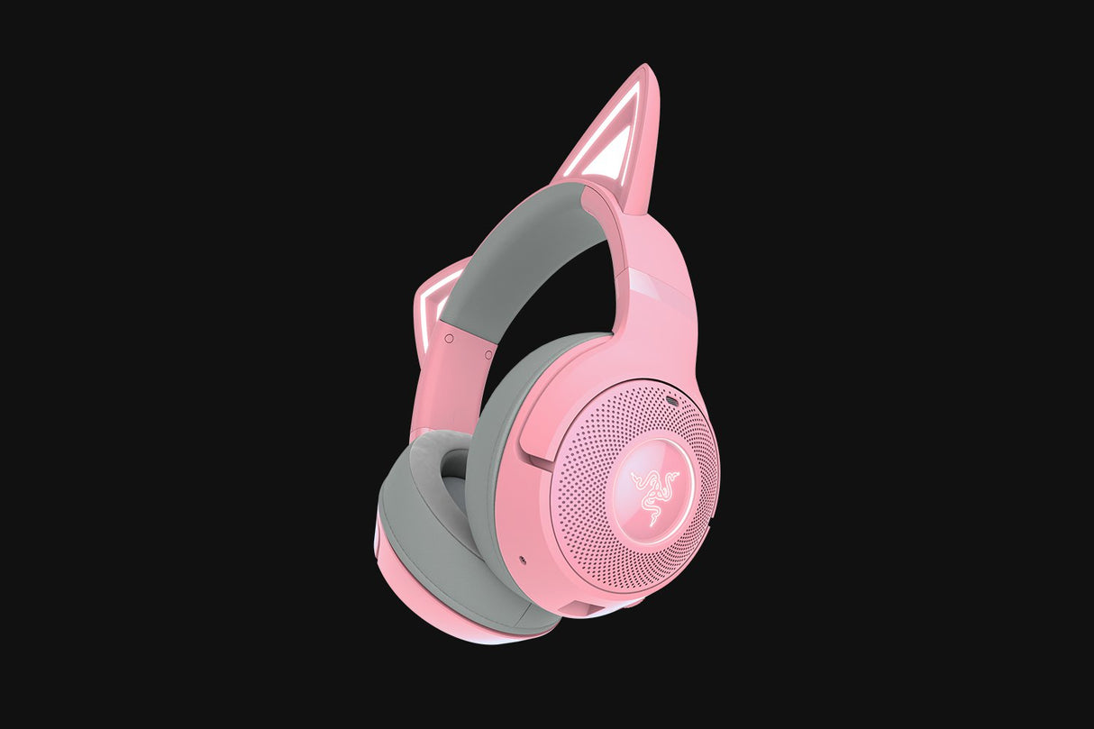 Razer Kraken Kitty V2 BT Auriculares Inalámbrico Diadema Juego Bluetooth Rosa, 20 - 20000 Hz, 350 g