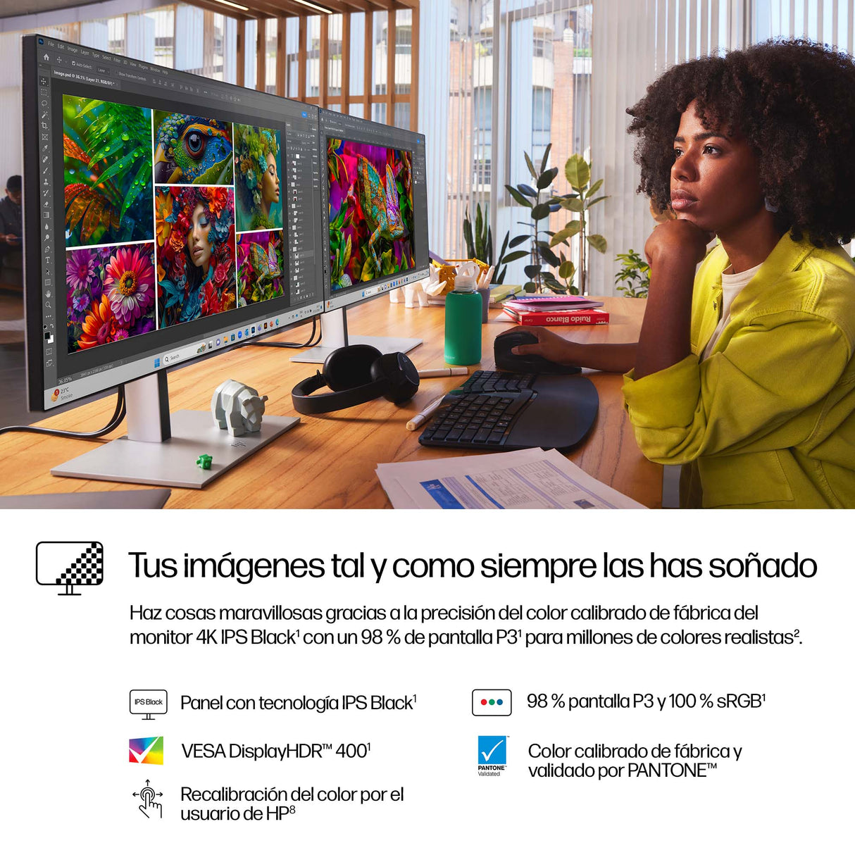 HP Monitor 4K Thunderbolt 4 de la serie Pro 7 de 27" - 727pk, 3840 x 2160 Pixeles, 4K Ultra HD, LCD