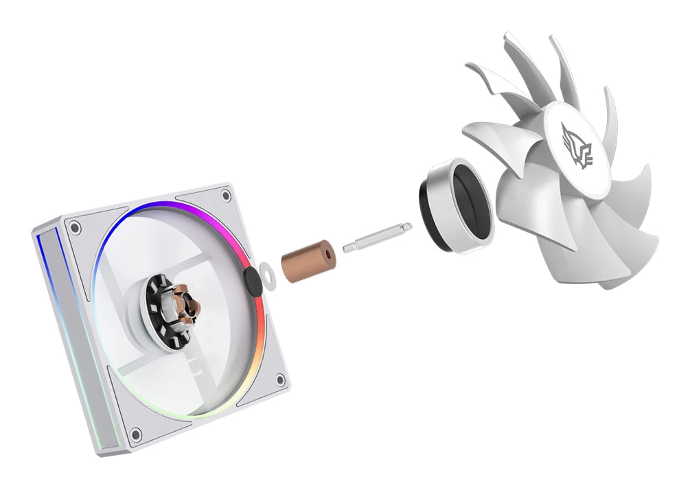 Balam Rush BR-942157 sistema de refrigeración de computadora Gabinete de la computadora Ventilador 12 cm Blanco