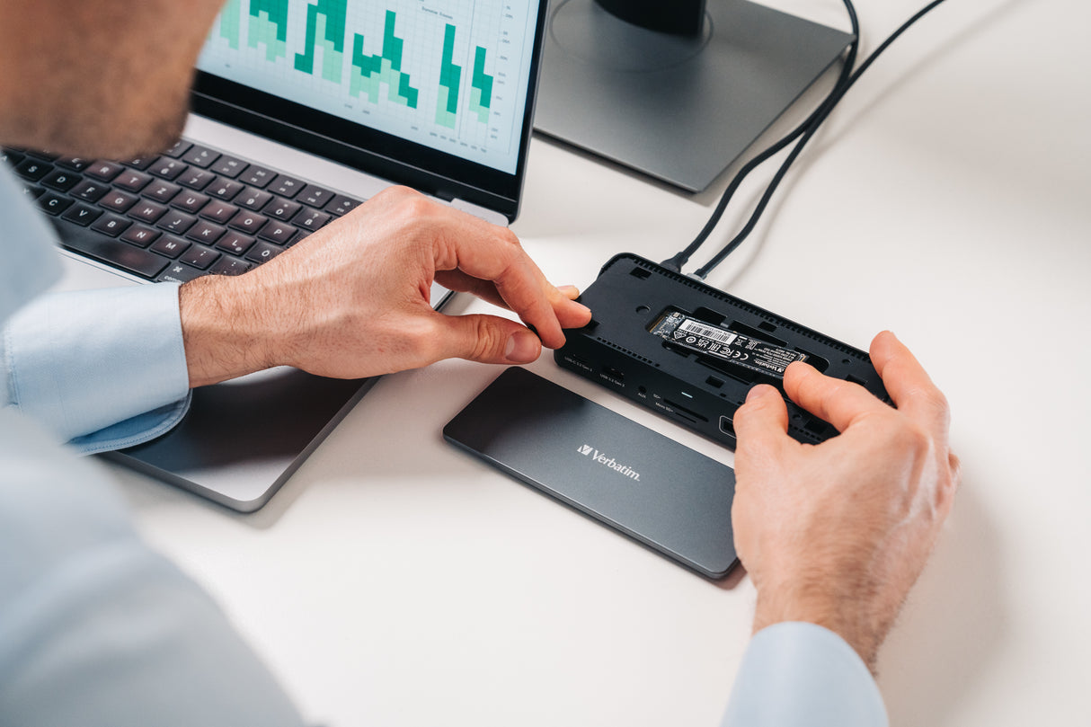 Verbatim CDS-15S Alámbrico USB 3.2 Gen 1 (3.1 Gen 1) Type-C Negro, Gris