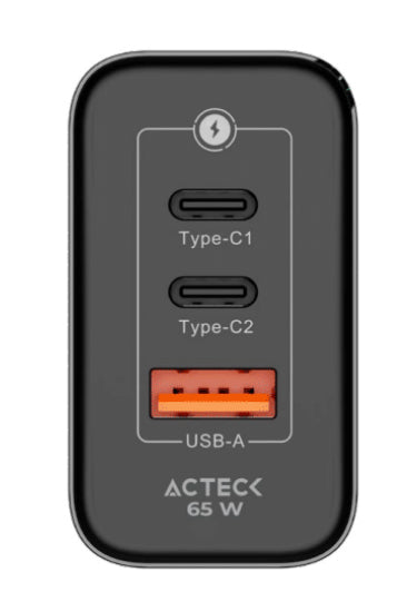 Acteck AC-935579 cargador de dispositivo móvil Universal Negro Corriente alterna Interior