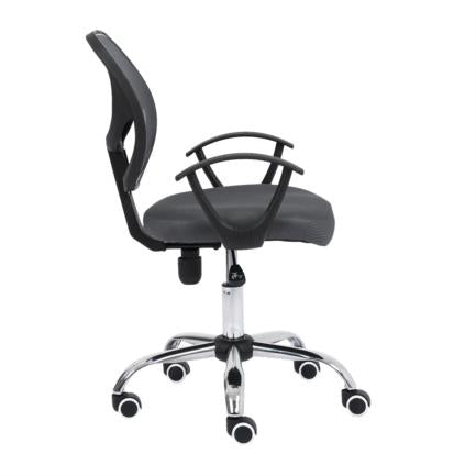 SILLA SECRETARIAL NEXTEP NE-650SG ALTURA AJUSTABLE, TELA GRIS, BASE GIRATORIA