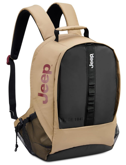 Jeep J0274560005 maletín para laptop 39.6 cm (15.6") Mochila Beige, Negro