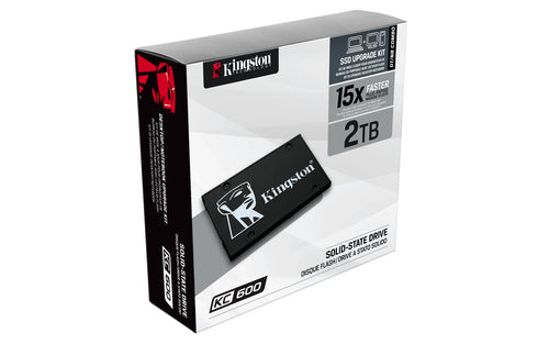 Kingston Technology Disco SSD KC600 SATA3 2,5" de 2048 G Unidades internas de estado sólido 2 TB 2.5" 1,3 W