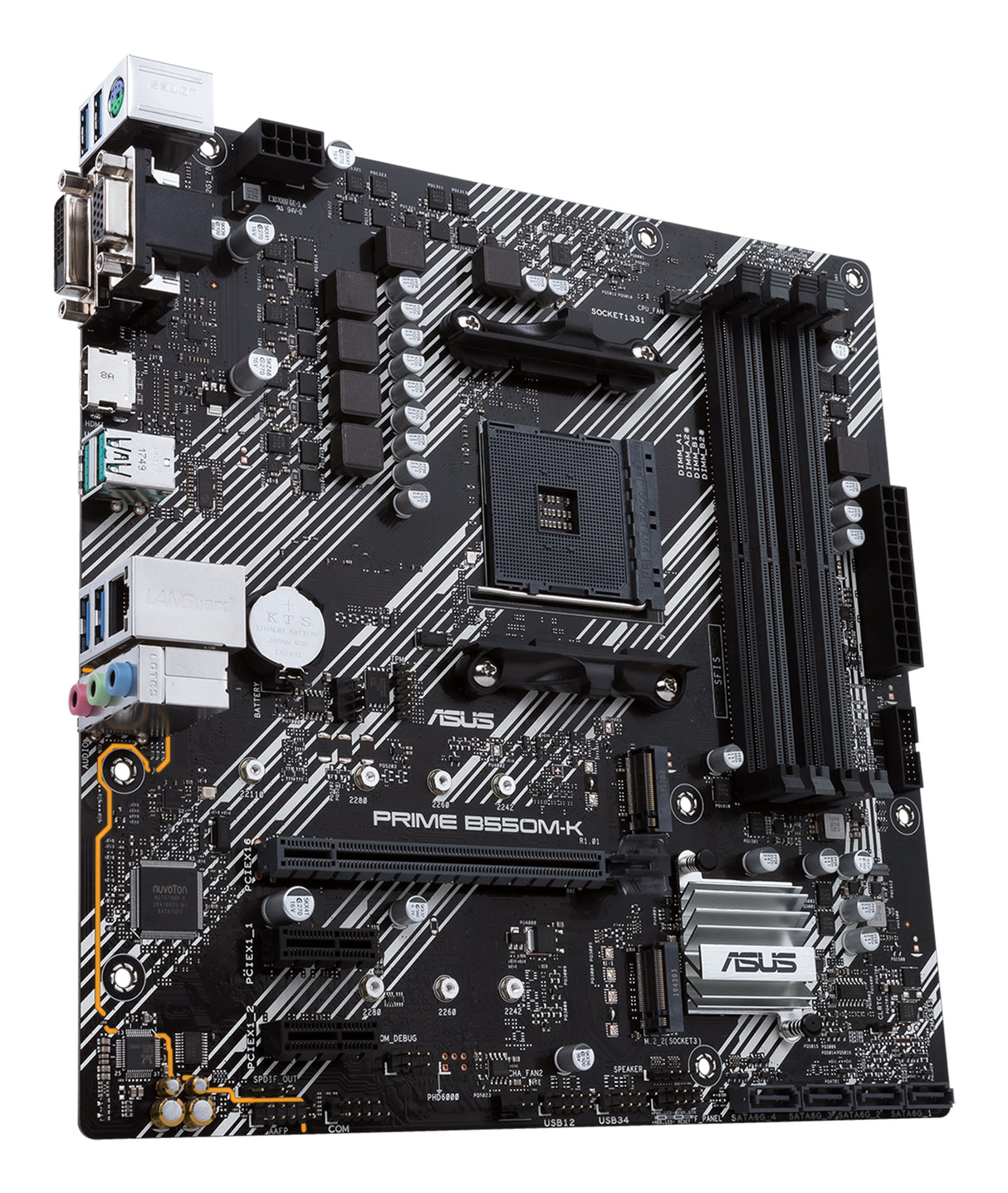 ASUS PRIME B550M-K placas base AMD Zócalo AM4 AMD Ryzen 3000 Series DDR4-SDRAM