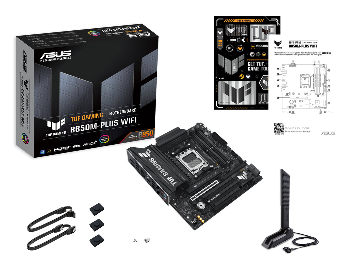 ASUS TUF GAMING B850M-PLUS WIFI placas base AMD Zócalo AM5 Zócalo AM5 DDR5-SDRAM