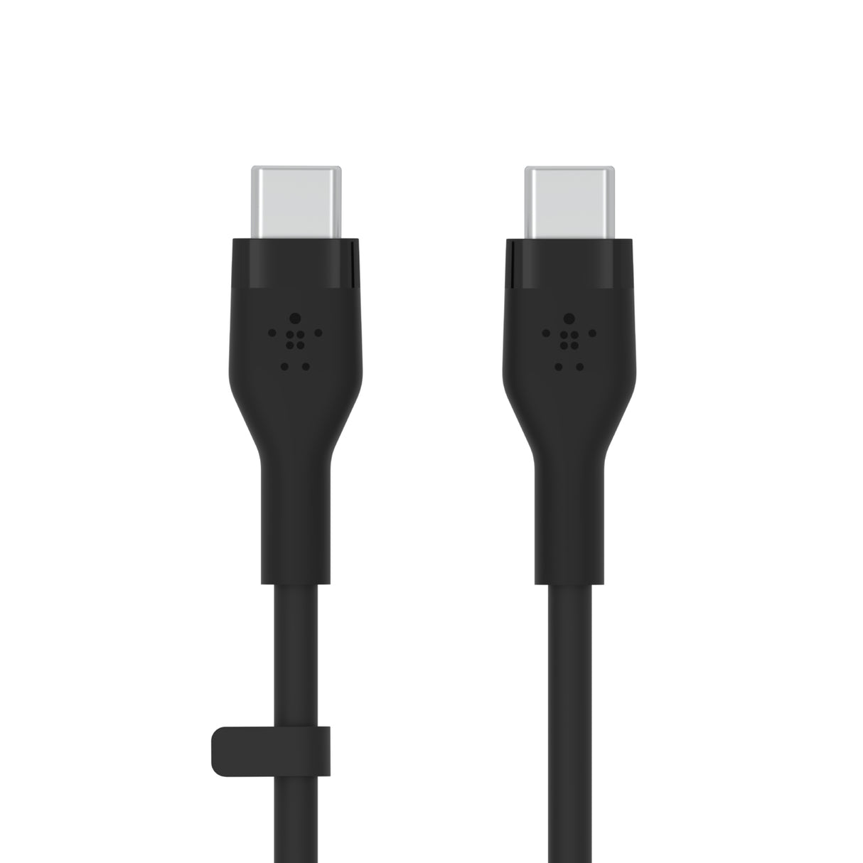 CABLE DE SILICON TIPO C, 2M, 2PK, NEGRO