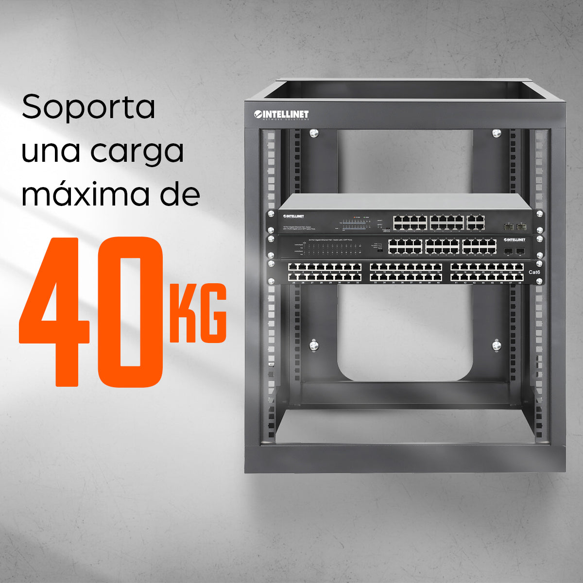 Intellinet 716055 Accesorios para rack Estructura de rack Negro 555 mm