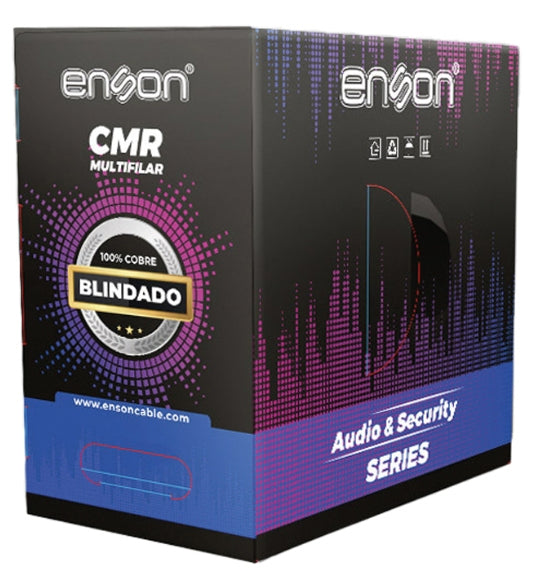 Enson EPRO-5504F cable de audio 305 m Negro, Azul, Marrón, Verde, Rojo, Blanco