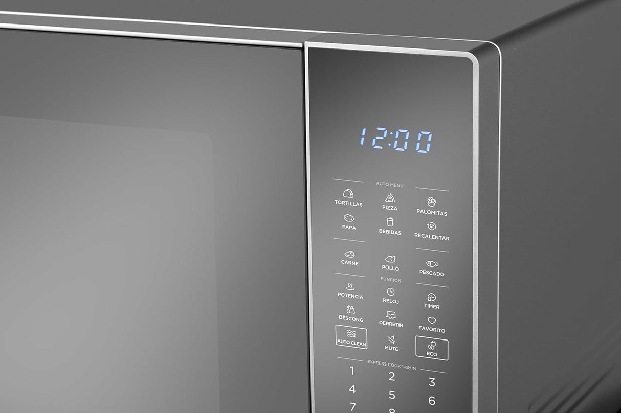 Midea MMDK14S2MG microondas Gris Solo microondas Mostrador 40 L 1000 W, Pantalla incorporada, LCD