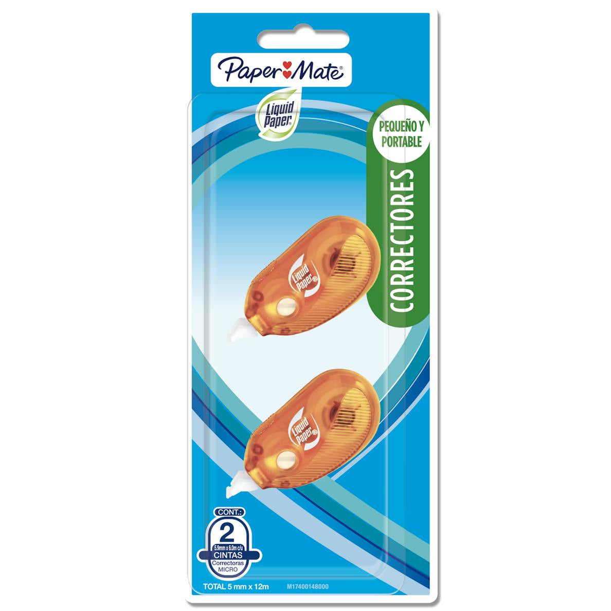 Papermate M17400148000 corrección de películo/cinta 6 m Naranja 2 pieza(s)
