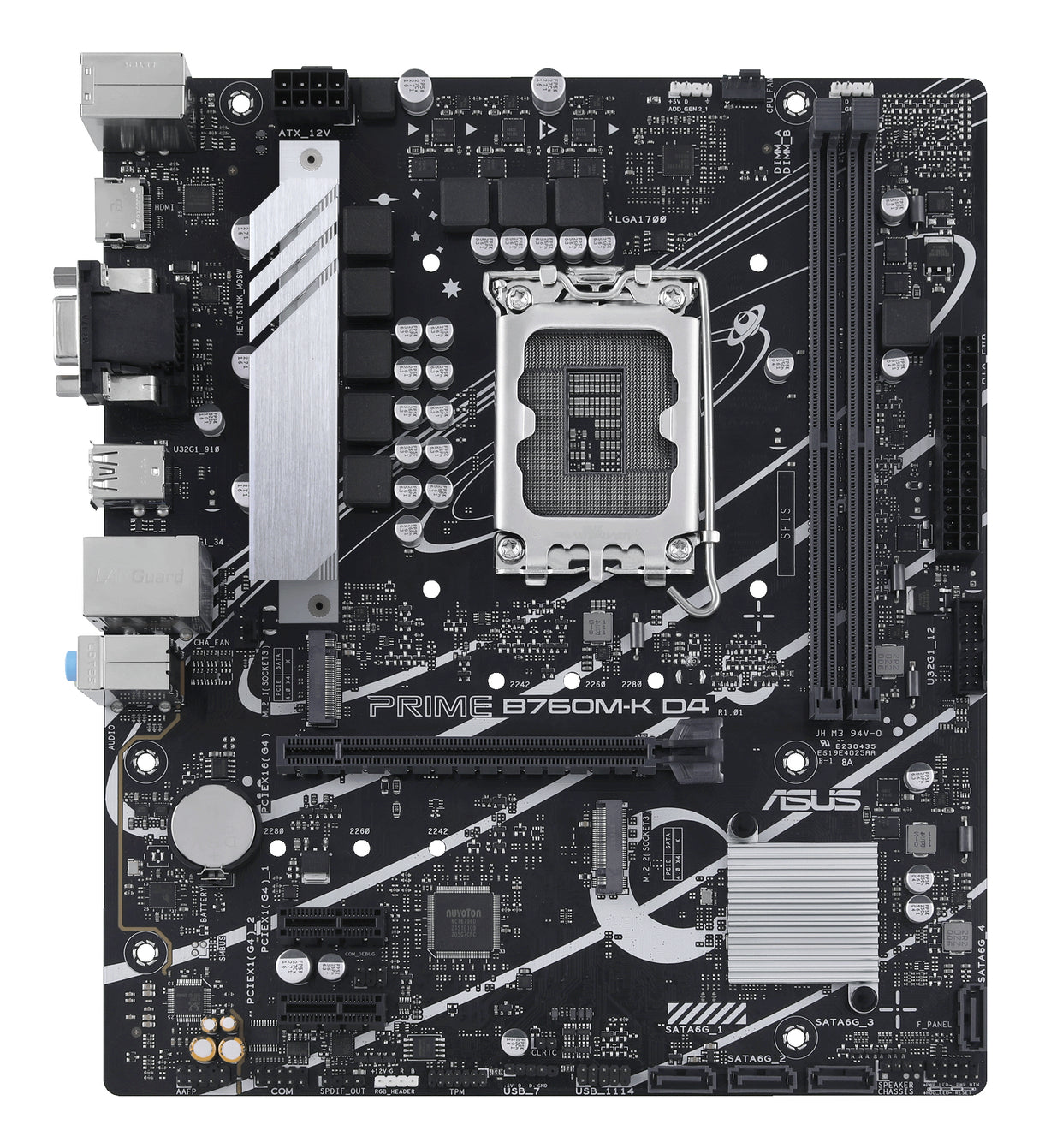 ASUS PRIME B760M-K D4 placas base Intel LGA 1700 LGA 1700 DDR4-SDRAM