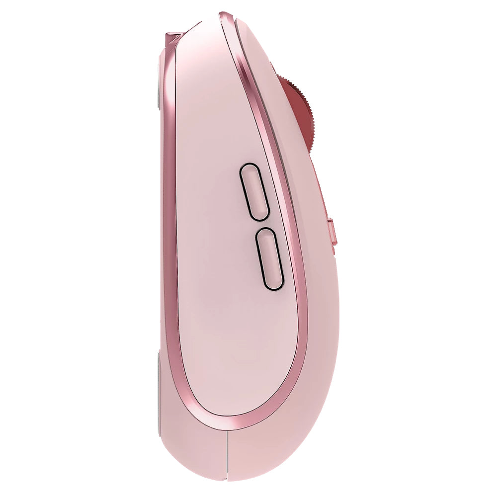 Acteck Optimize Trip Pro MI580 ratón Universal Diestro RF inalámbrico + bluetooth Óptico 1600 DPI, Rosa