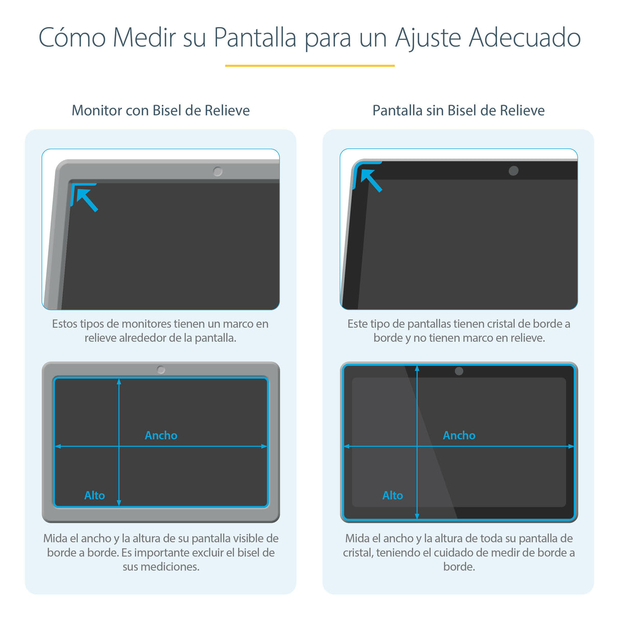 StarTech.com Filtro de Privacidad de 23,6 Pulgadas 16:9 para Monitor - Pantalla de Privacidad Protector Anti Brillo - An