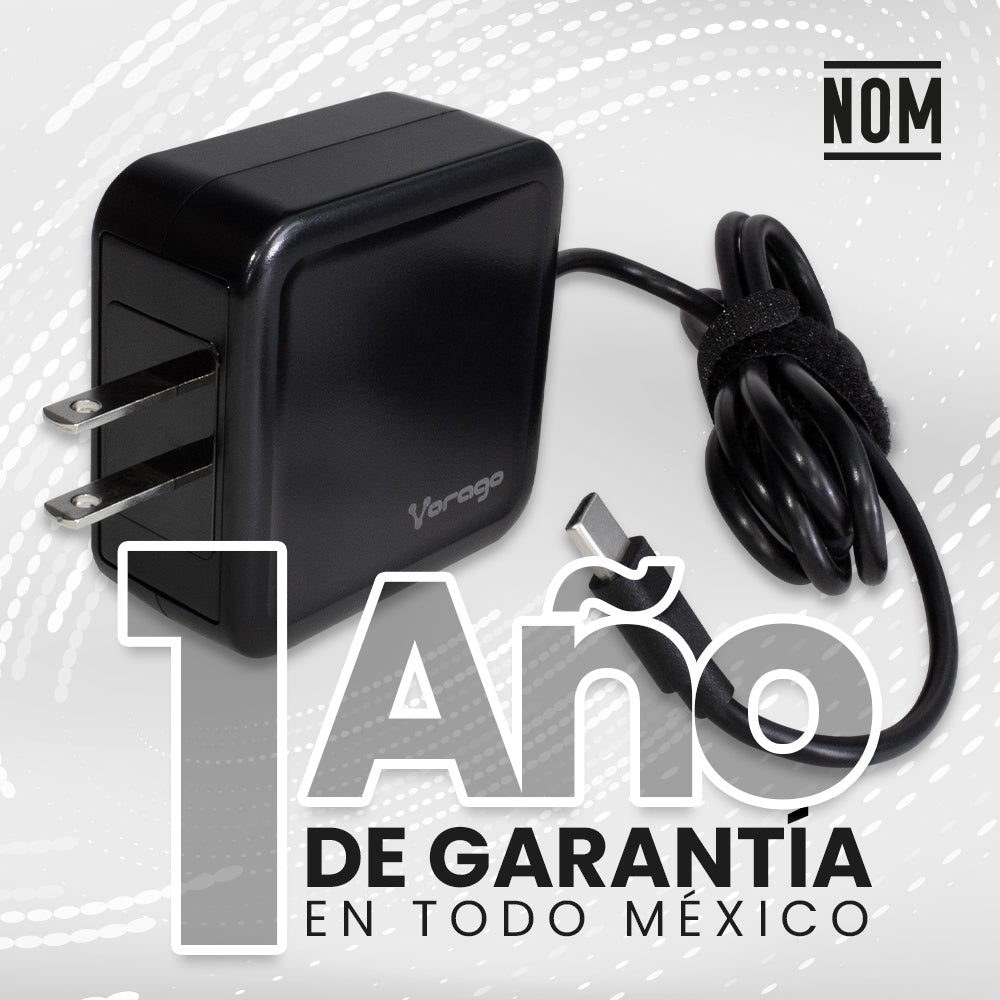 CARGADOR VORAGO AU-501 TIPO C 45W MULTIDISPOSITIVOS NEGRO