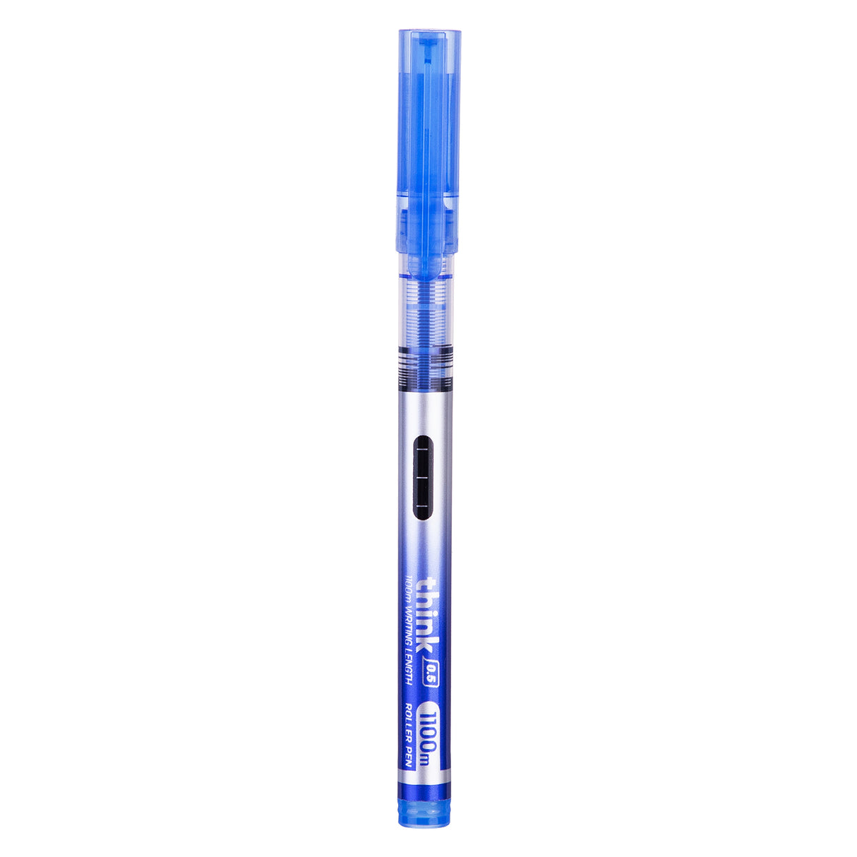 Boligrafo de gel Deli azul punto fino 0.