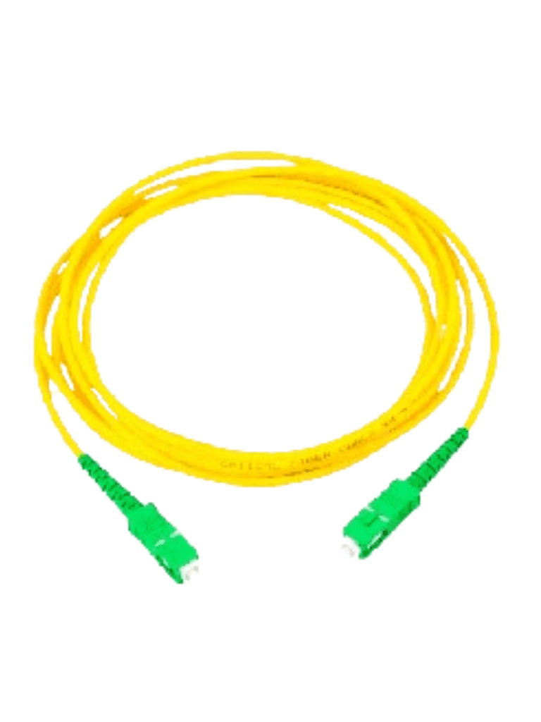 Cable de Fibra Óptica Monomodo APC Simplex 2mm 2m Amarillo