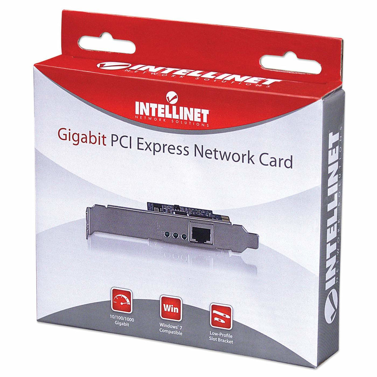 Intellinet Carte réseau Gigabit PCI Express, Ethernet RJ45 10/100/1000 Mbit/s, garantie de 3 ans tarjetas de red Alámbri
