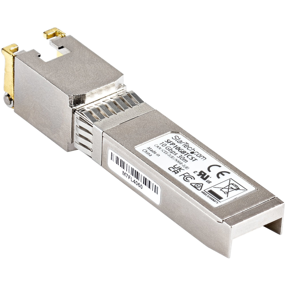 StarTech.com Módulo Transceptor SFP+ Compatible con Cisco SFP-10GB-TC - 10GBASE-T - SFP a RJ45 Cat6 / Cat5e - SFP+ Ether