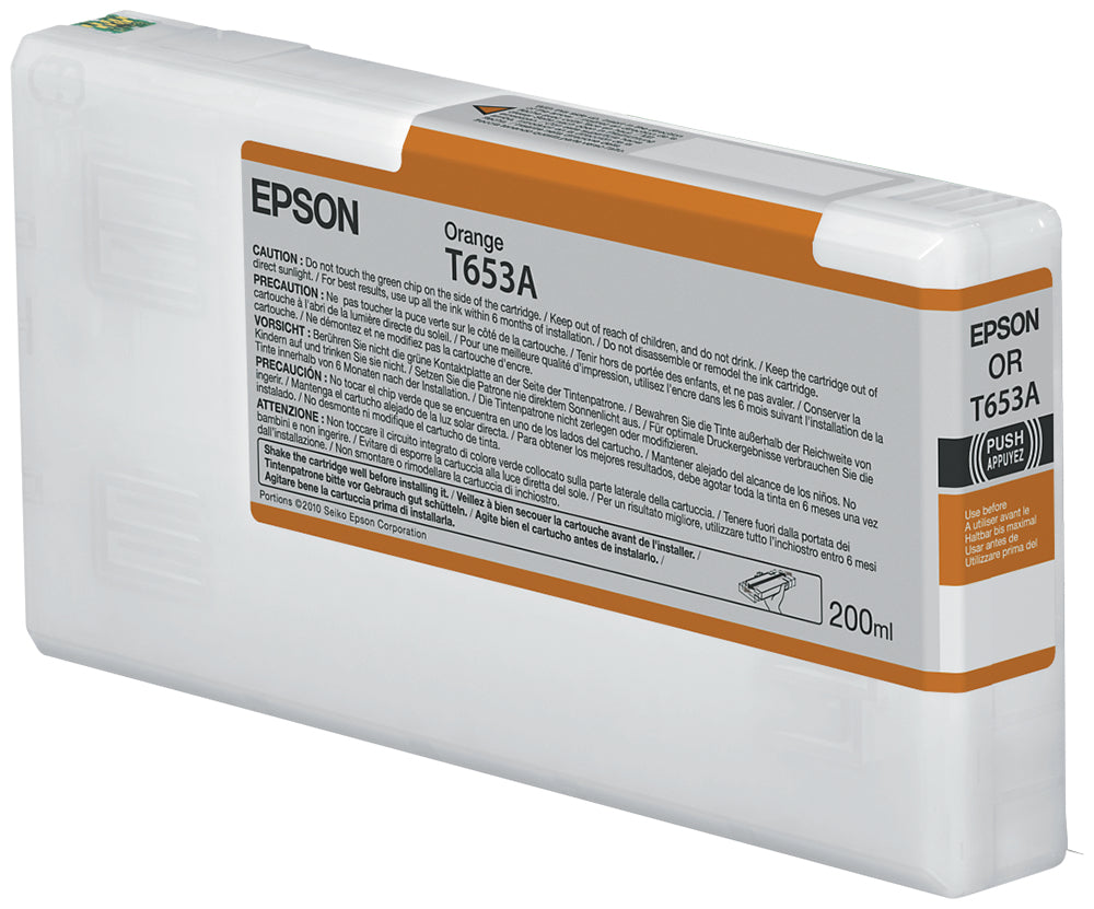 Epson Cartucho T653A amarillo Cartucho de Tinta Tinta a base de pigmentos Impresión por inyección de tinta Stylus Pro 4900 1 pieza(s)
