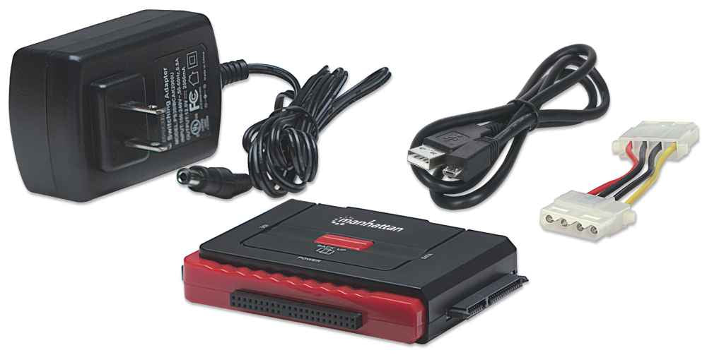 Manhattan Adaptador USB de Alta Velocidad 2.0 a SATA/ IDE Laptop USB tipo A Negro SATA 1.0
FCC
CE
EuP
WEEE 12 V