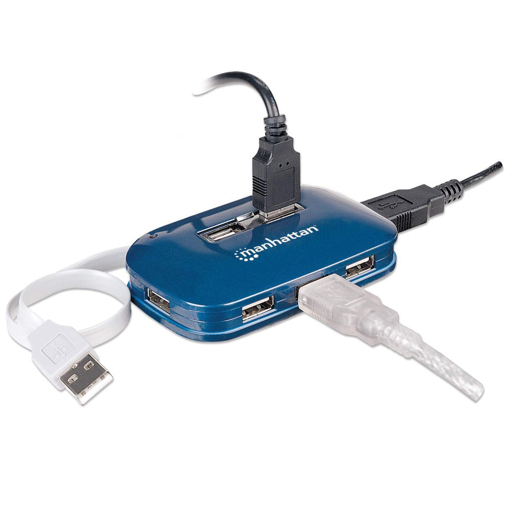 Manhattan Hub USB de Alta Velocidad 2.0 hubs de interfaz USB 2.0 USB 3.2 Gen 1 (3.1 Gen 1) Type-A 7 7