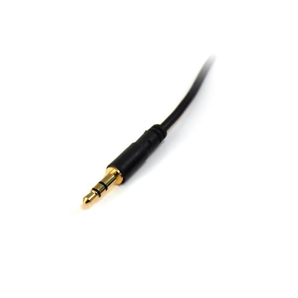 StarTech.com Cable Delgado de 91cm de Audio Estéreo Conector Mini Jack 3,5mm - Plug TRRS - Macho a Macho Cable 0,91 m 3,5mm Macho 3,5mm