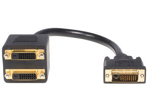 Splitter Divisor Compacto de Video DVI-D de 2 Puertos, 1080p, 60Hz, 1920x1200