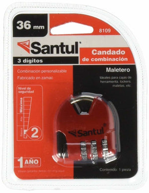 Candado maletero de combinación Santu 6
