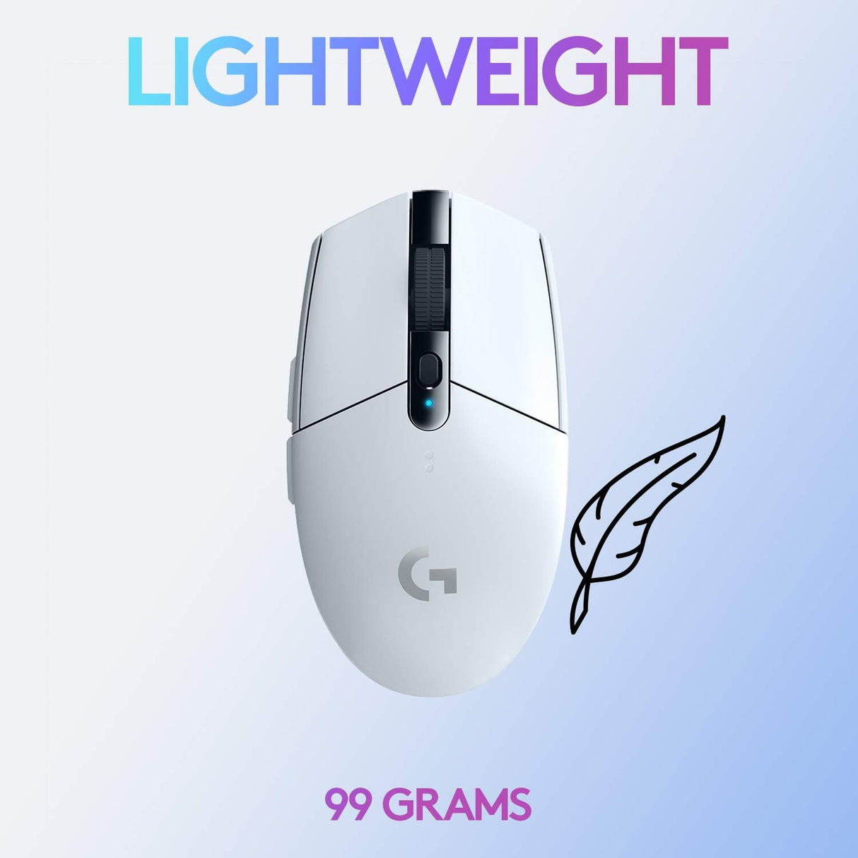 Mouse Lightspeed Gaming Logitech G305 Inalámbrico, Sensor Hero, 6 Botones, Blanco - 910-005290 FullOffice.com