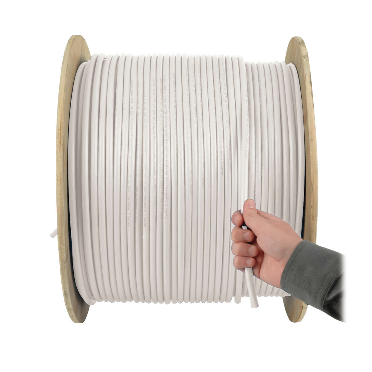 Tripp Lite N022-01K-WH Cable Ethernet a Granel de PVC (UTP) con Núcleo Sólido Cat5e 350 MHz - Blanco, 304.8 m [1000 pies