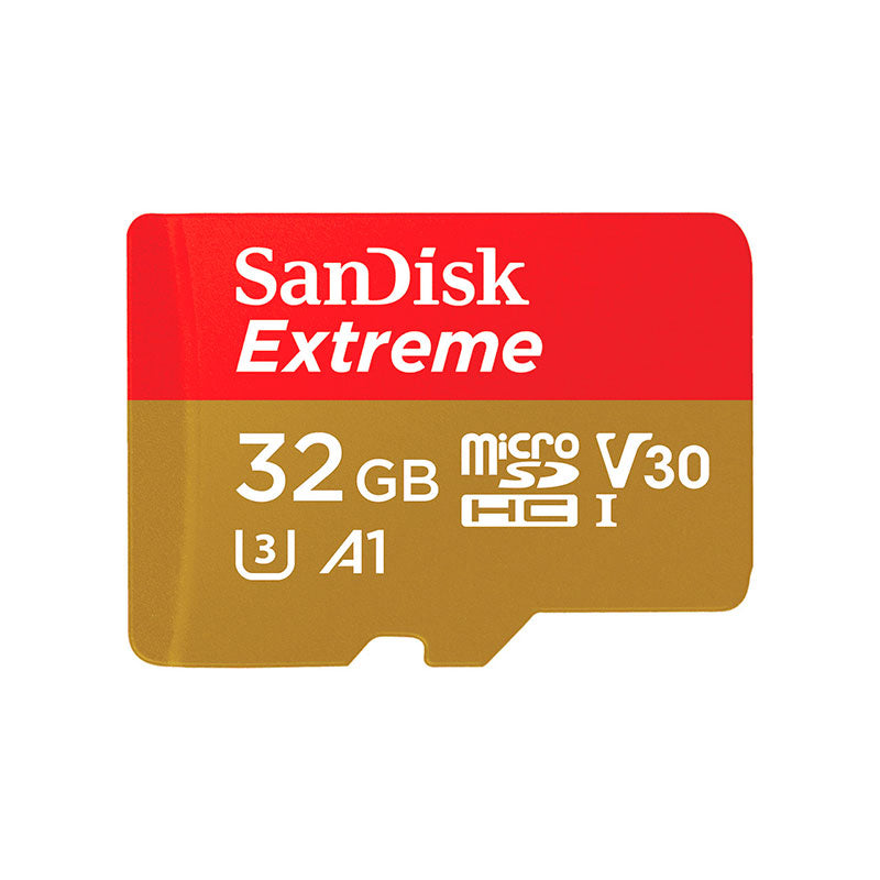 Tarjeta Micro SD SanDisk Extreme 32GB A1 V30 U3 Clase 10 (SDSQXAF-032G-GN6MA)