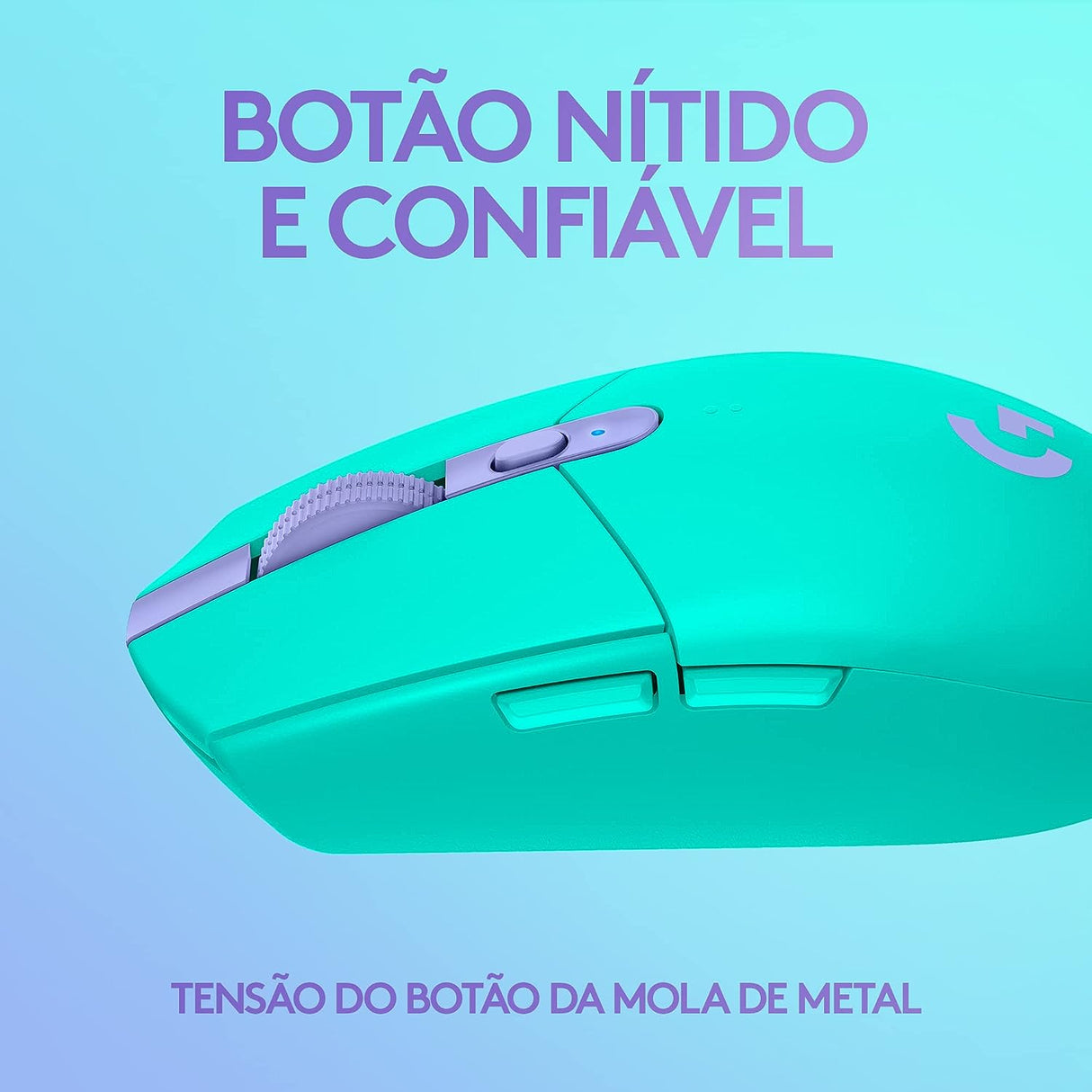 Mouse Lightspeed Gaming Logitech G305 Inalámbrico, Sensor Hero, 6 Botones, Menta - 910-006377 FullOffice.com