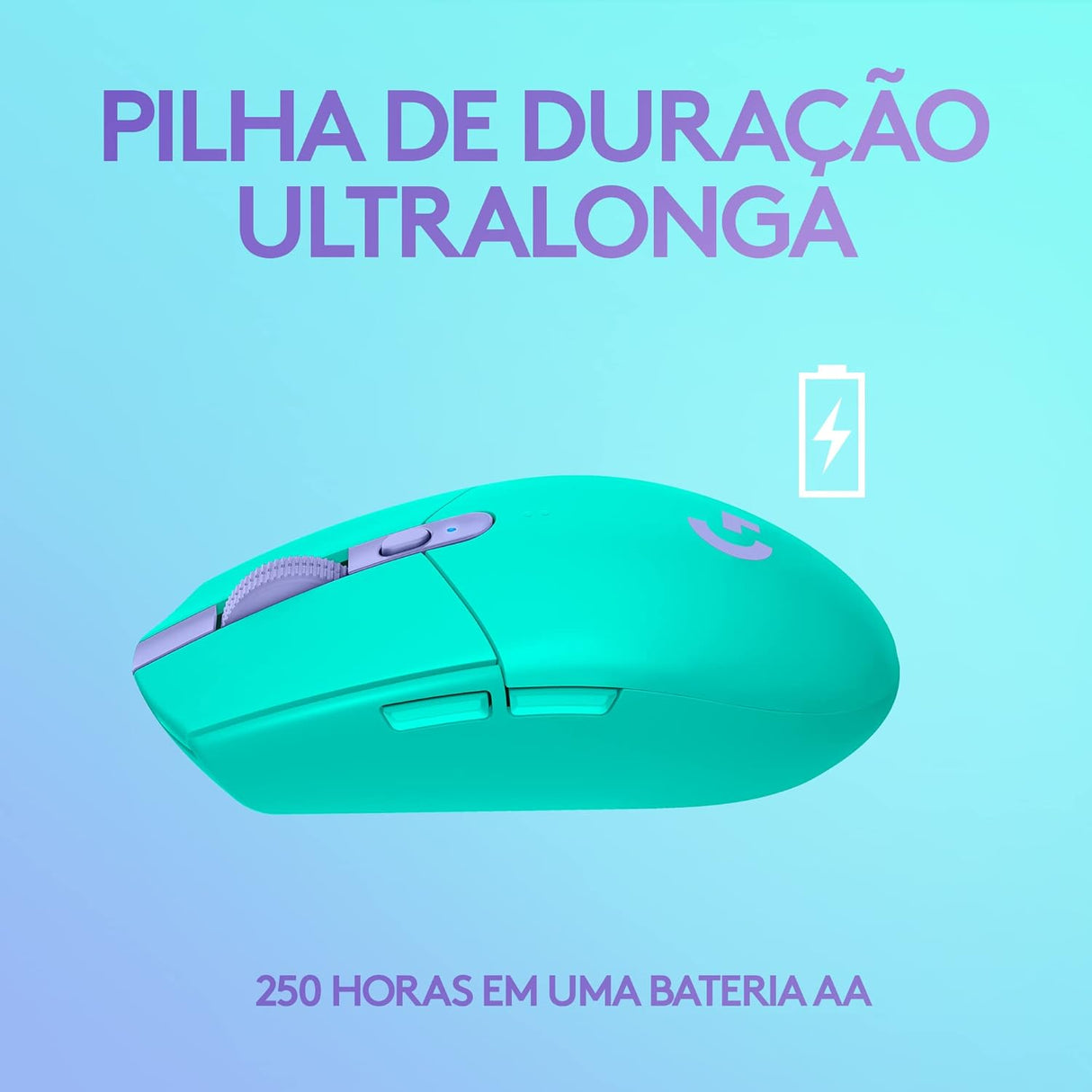Mouse Lightspeed Gaming Logitech G305 Inalámbrico, Sensor Hero, 6 Botones, Menta - 910-006377 FullOffice.com