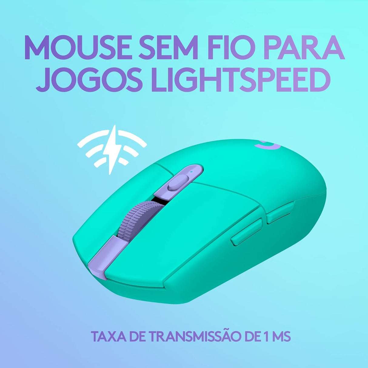 Mouse Lightspeed Gaming Logitech G305 Inalámbrico, Sensor Hero, 6 Botones, Menta - 910-006377 FullOffice.com