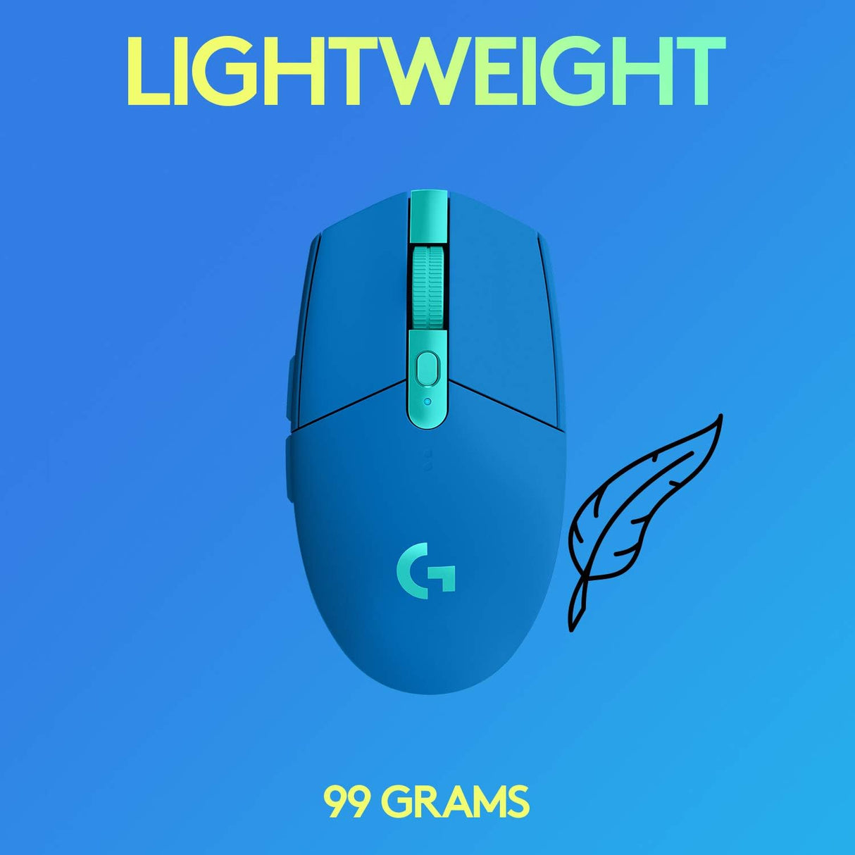 Mouse Lightspeed Gaming Logitech G305 Inalámbrico, Sensor Hero, 6 Botones, Azul - 910-006013 FullOffice.com