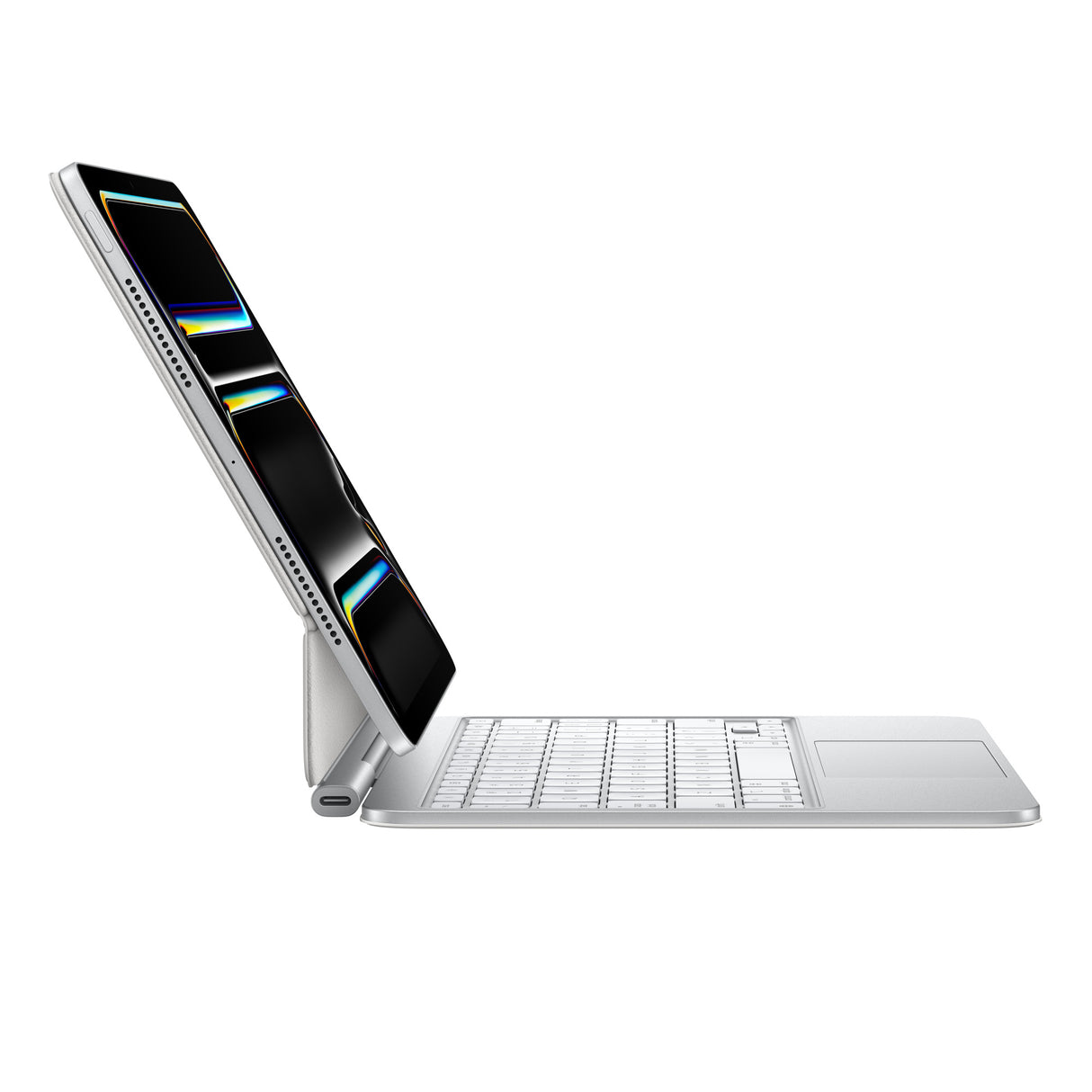 Apple Magic Keyboard para el iPad Pro de 11 pulgadas (M4) - Español (América Latina) - Blanco, QWERTY, Trackpad, Interru