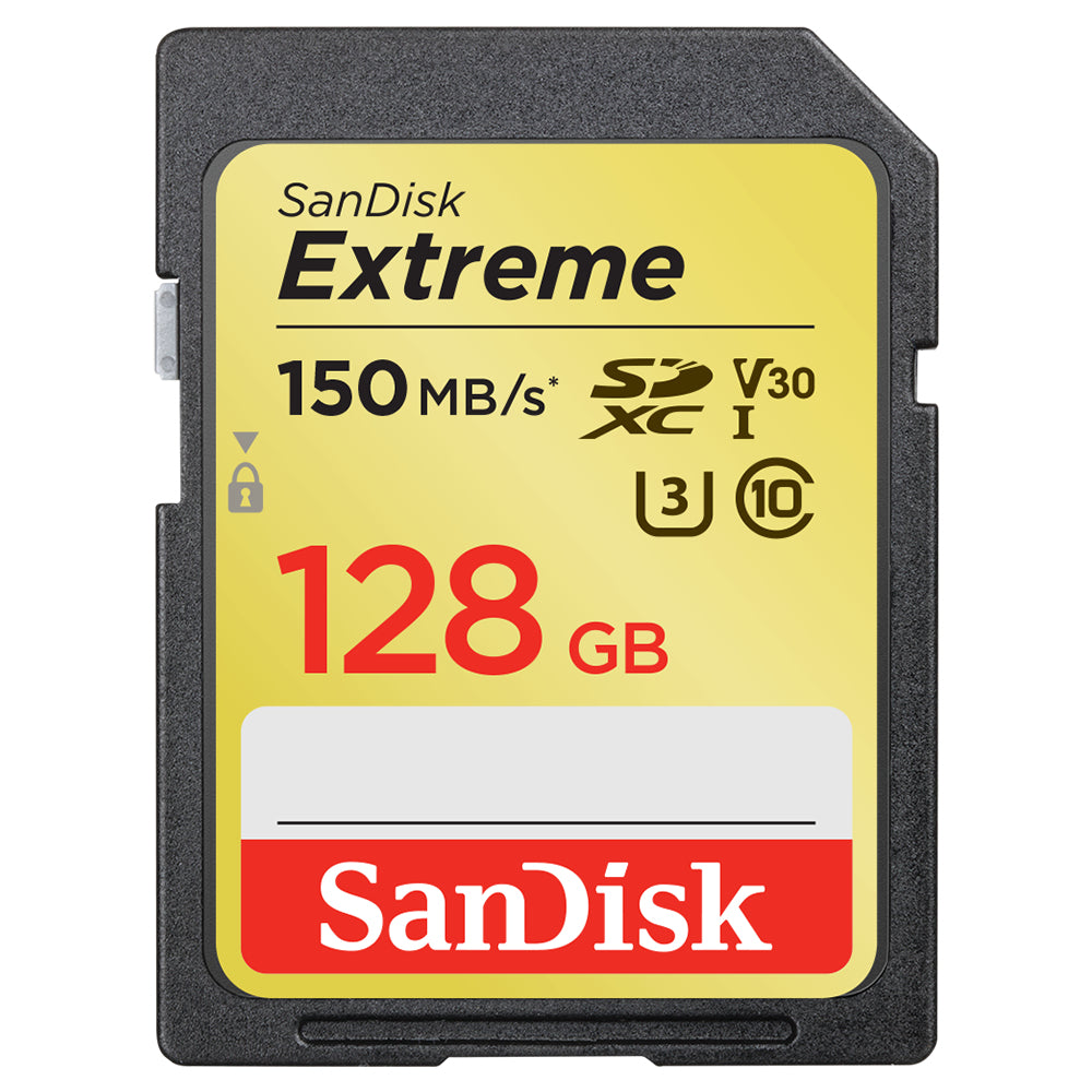 Memoria SD SanDisk Extreme 128GB SDXC UHS-I Clase 10 Lect 170/70 MBs V30 4K SDSDXV5-128G-GNCIN