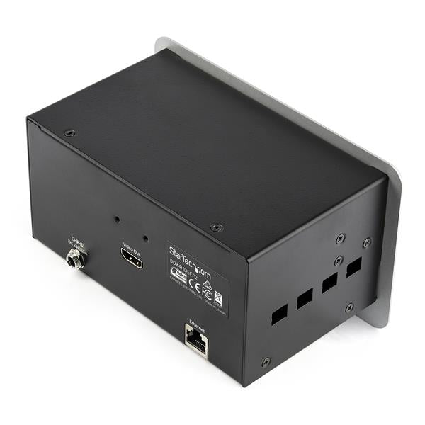 StarTech.com Caja de Conectividad de Audio y Vídeo para Mesas de Conferencia - 4K puentes de conferencia av 3840 x 2160 Pixeles 16:9 Si Plata