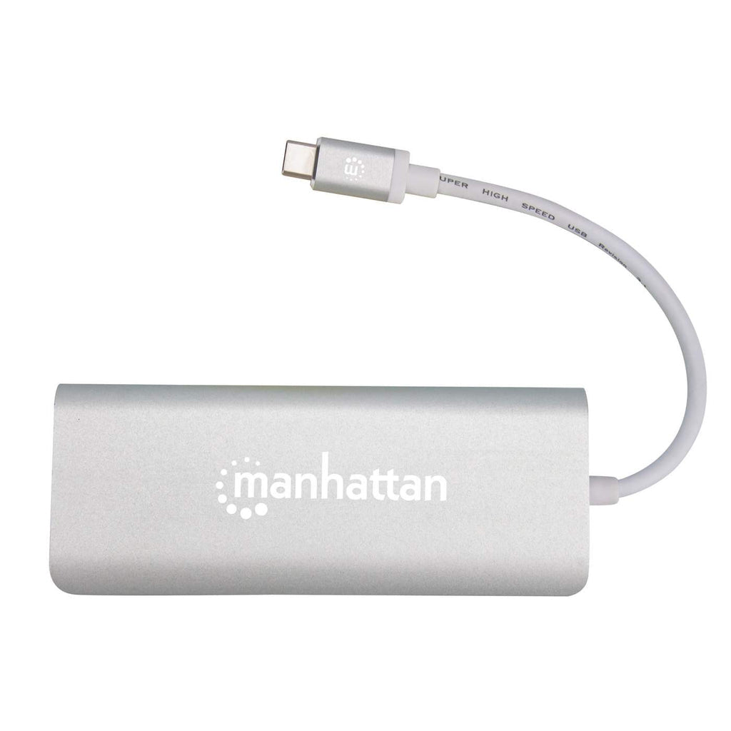 Manhattan Docking Station multiplicador de puertos USB Tipo-C 6 en 1 Laptop Alámbrico USB 3.2 Gen 2 (3.1 Gen 2) Type-C 2