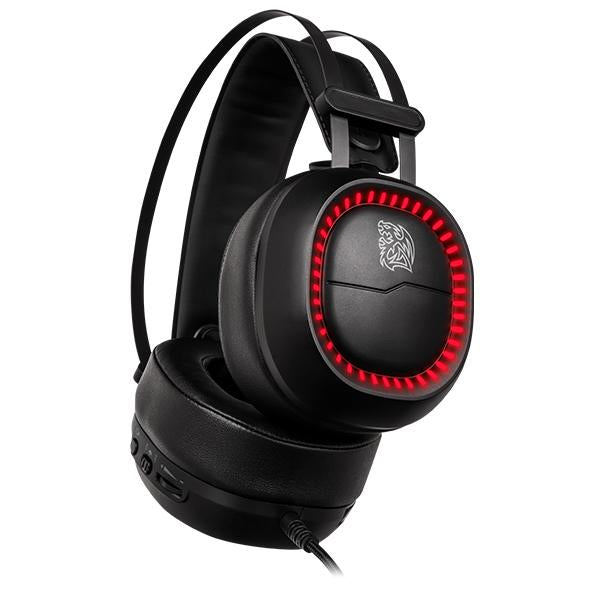 Thermaltake Shock Pro RGB 7.1 Auriculares Alámbrico Diadema Juego Negro, 20 - 20000 Hz