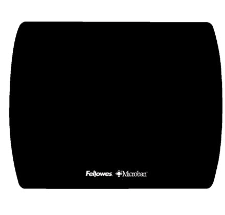 Fellowes Microban Ultra Thin Ratón Negro 177,8 x 228,6 x 15,8 mm