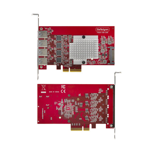 StarTech.com P10Q4A-USB-CARD Tarjetas y adaptadores de interfaz PCIe USB 3.2 Gen 2 (3.1 Gen 2) Si