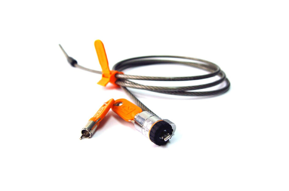 Kensington Candado con llave para portátiles MicroSaver® Cable Negro, Gris Llave Barra en T Acero
