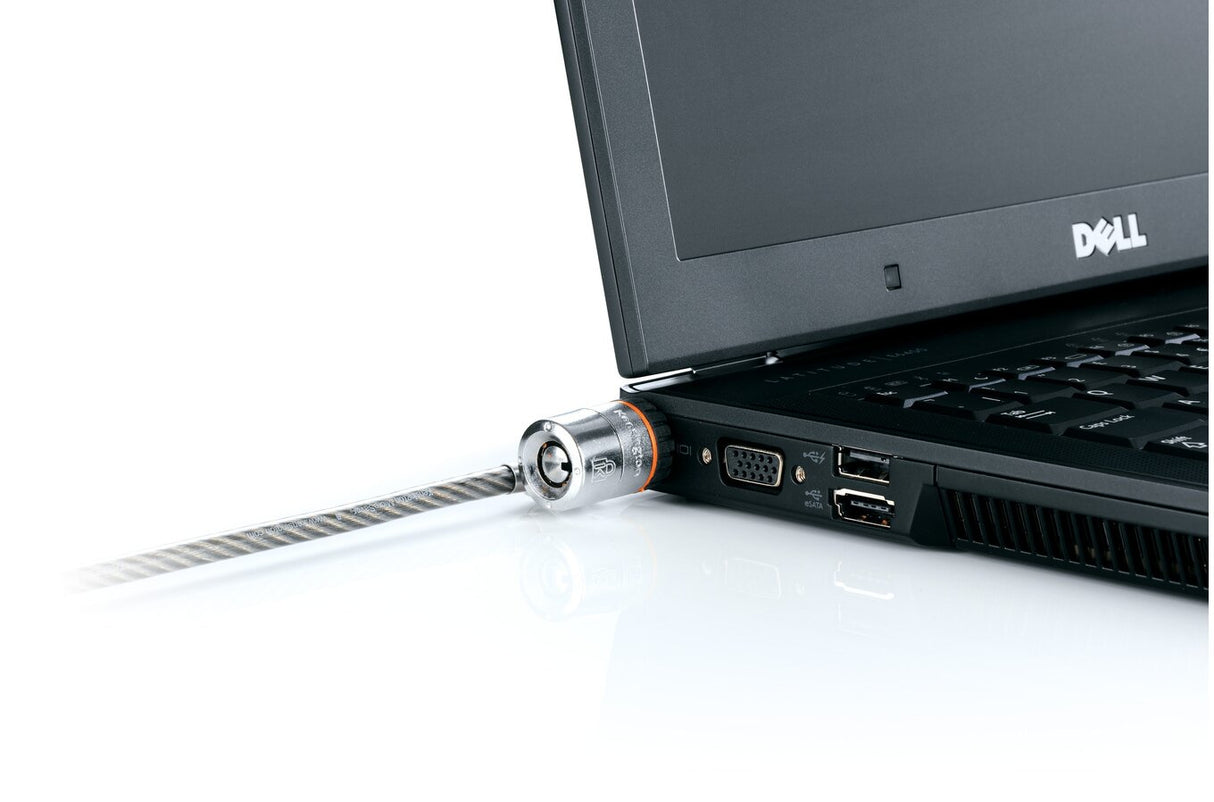 Kensington Candado con llave para portátiles MicroSaver® Cable Negro, Gris Llave Barra en T Acero