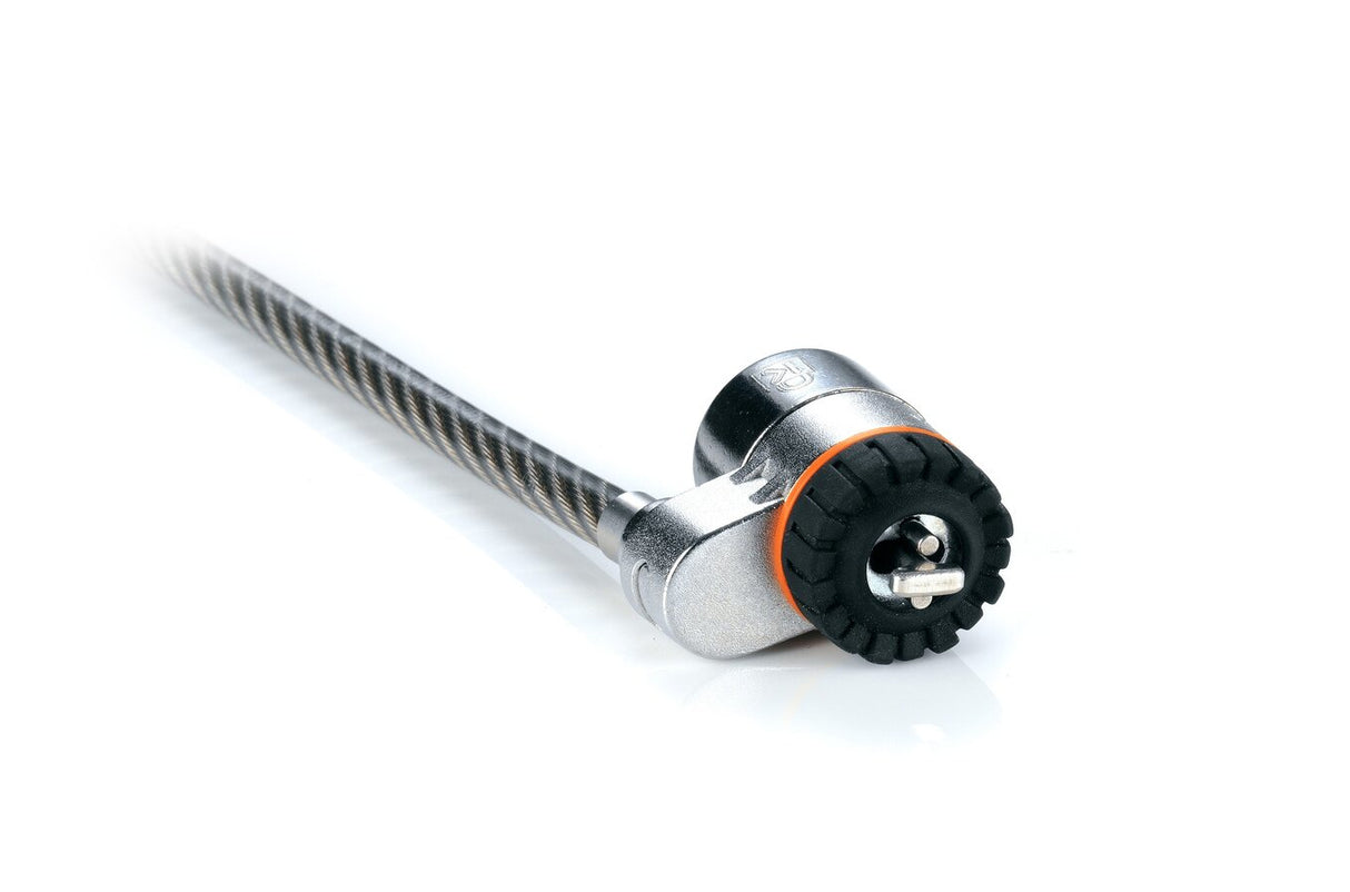 Kensington Candado con llave para portátiles MicroSaver® Cable Negro, Gris Llave Barra en T Acero