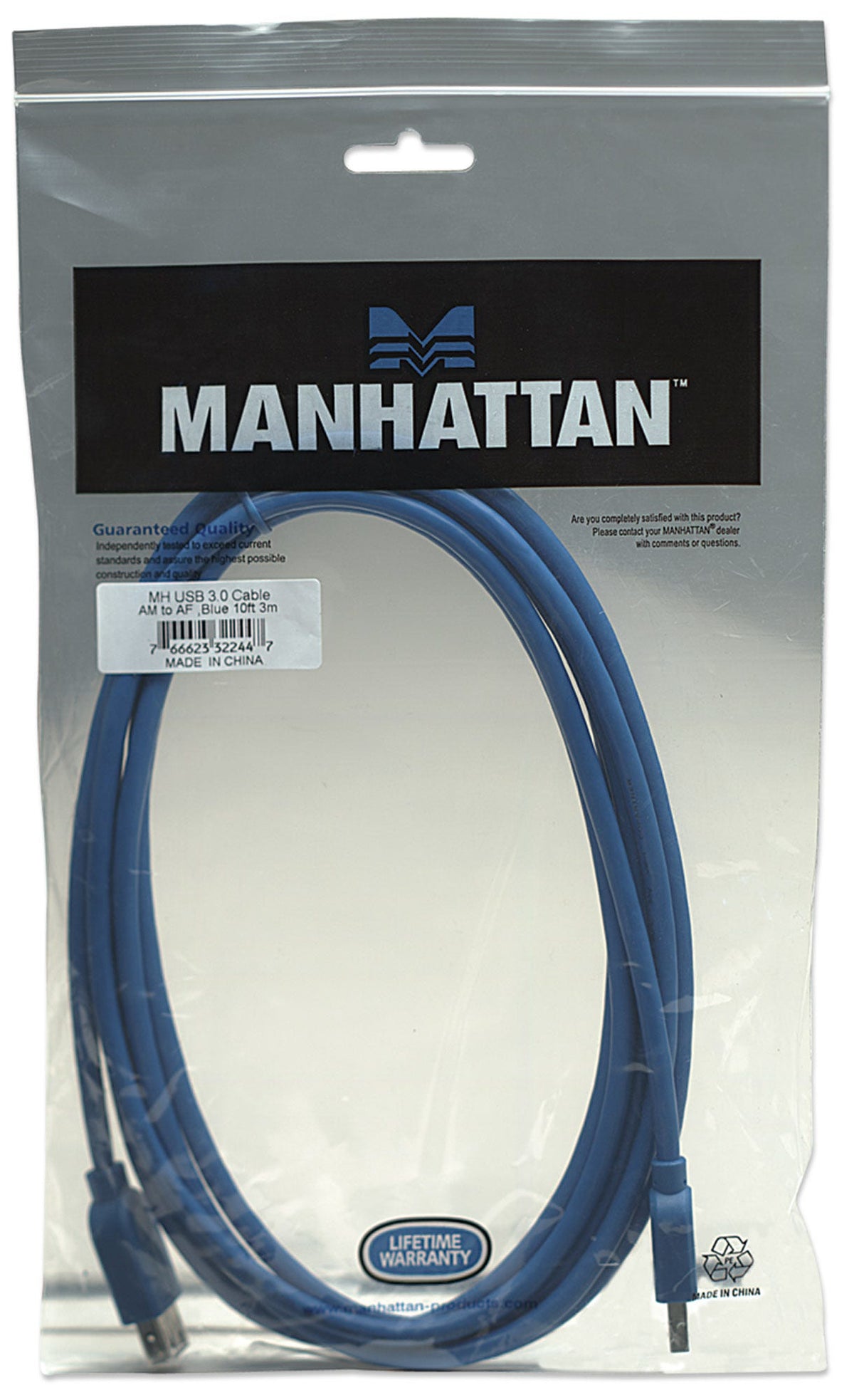 MANHATTAN Cable USB 322447, 2.0, 480 Mbps, 1.8 m Longitud